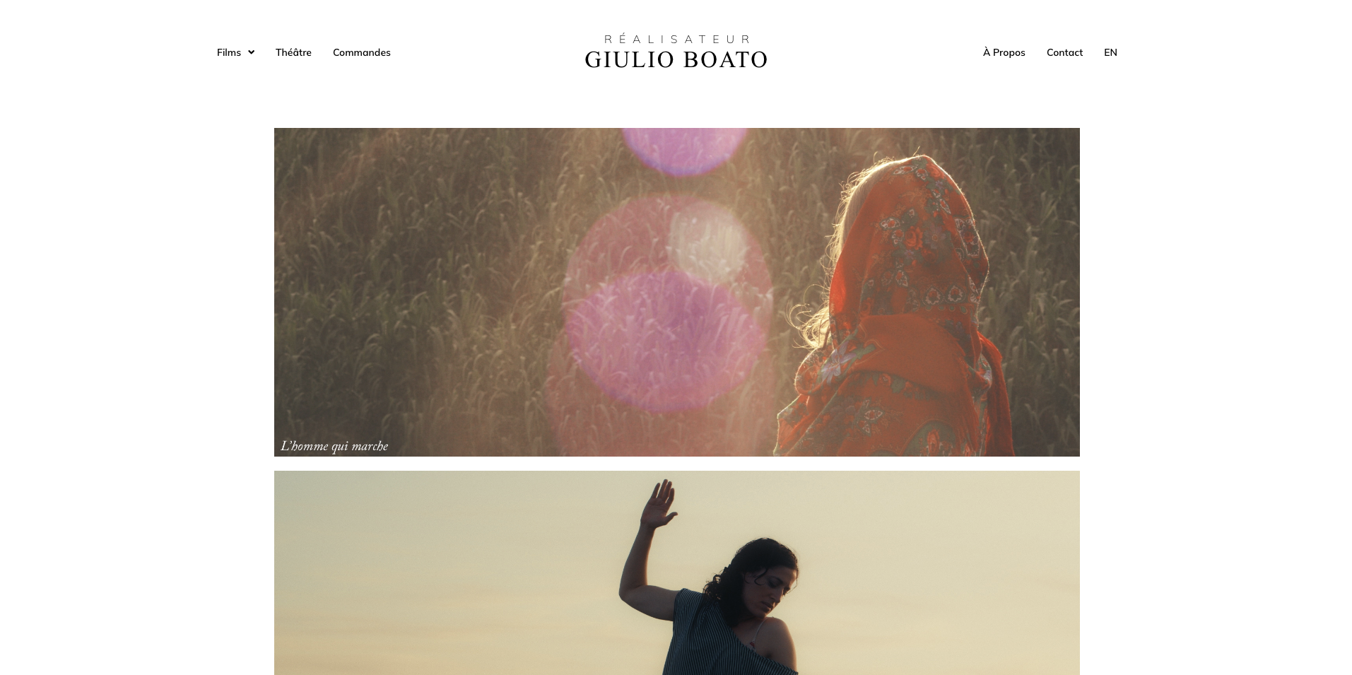 Site vitrine Giulio Boato