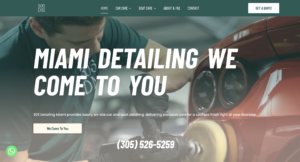 home page site 305detailingmiami.com